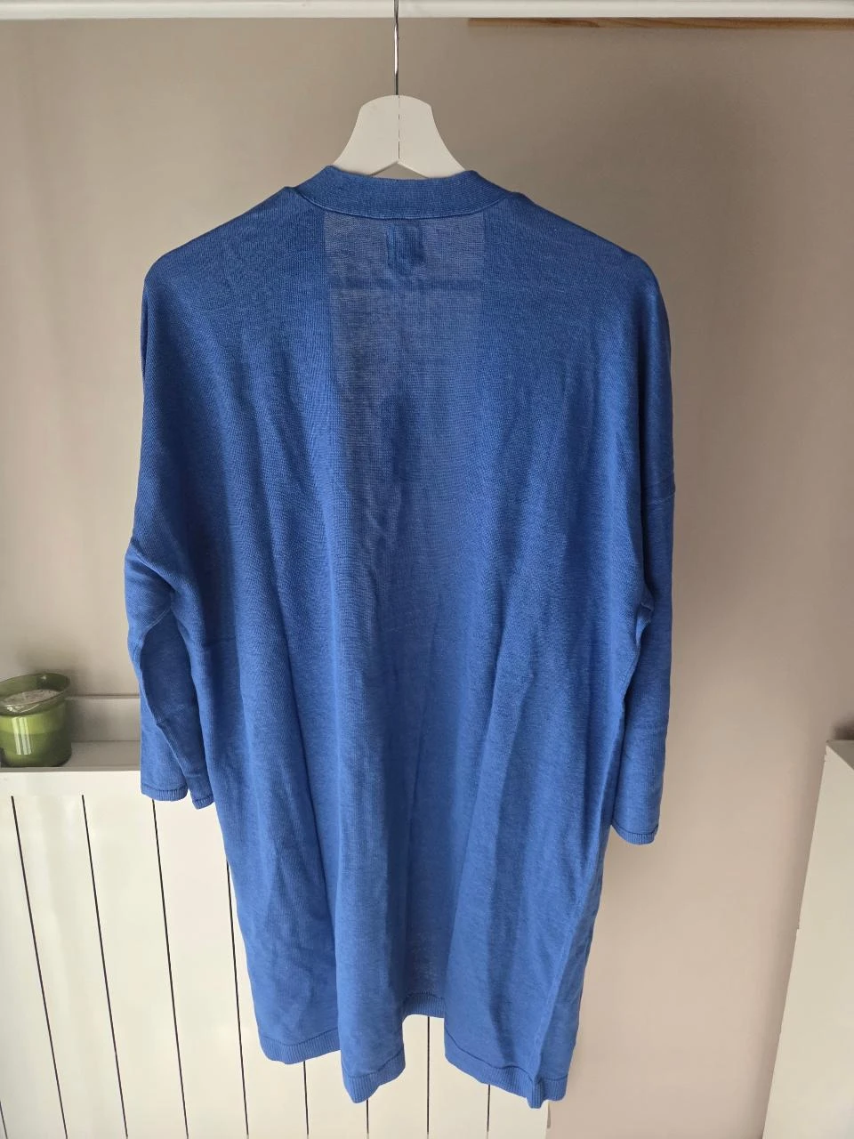 Gilet long 100% lin Des Petits Hauts bleu cobalt • Taille 2 (40-42) • Neuf – photo 6